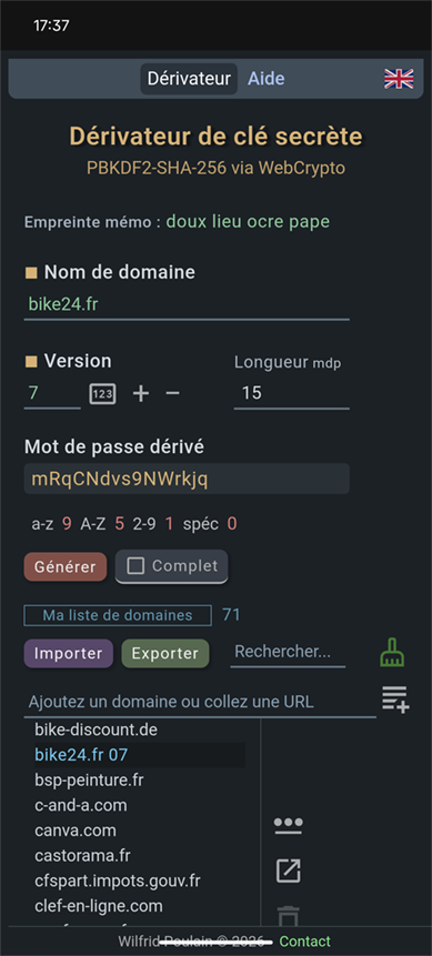 Exemple de Cleforte Solo en français